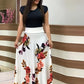 Ximena™ l Robe imprimé fleurs à manches courtes
