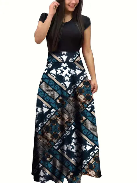 Ximena™ l Robe imprimé fleurs à manches courtes