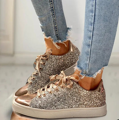 Cripes - Chaussures de luxe décontractées à paillettes pour femmes