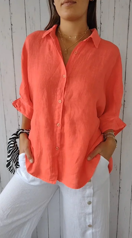 Blouse élégante avec boutons