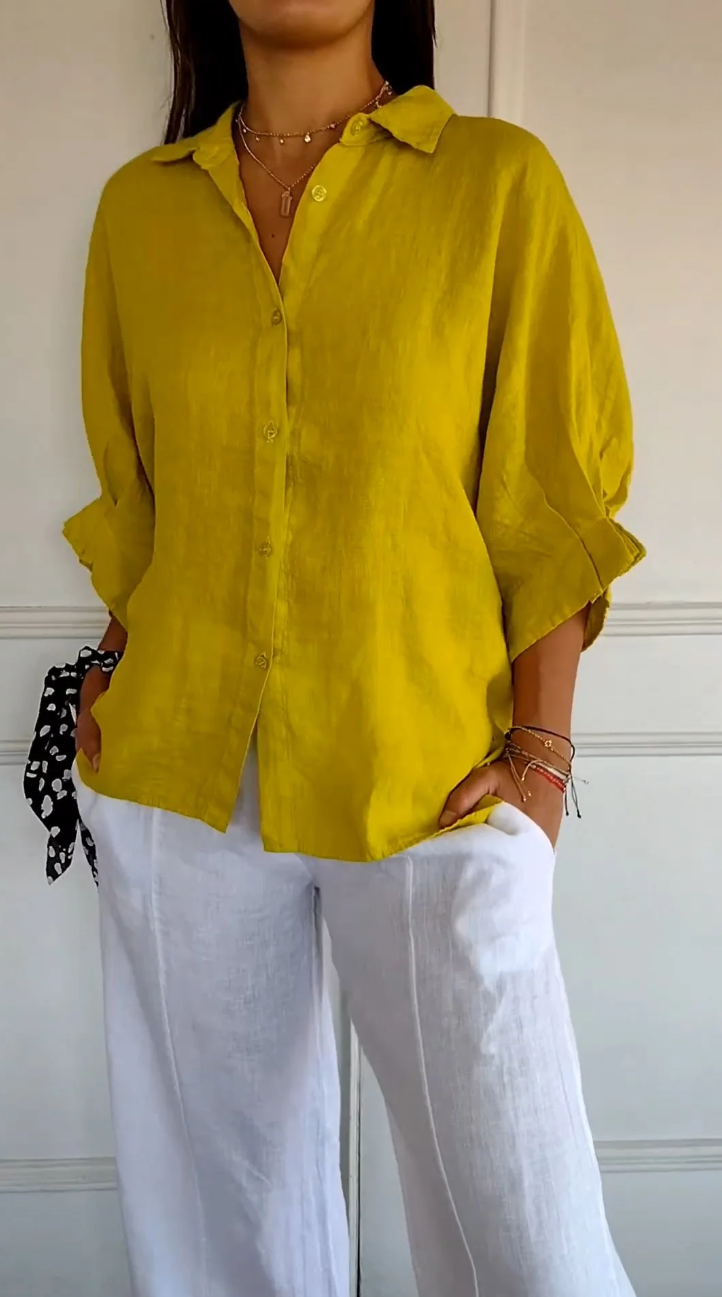 Blouse élégante avec boutons