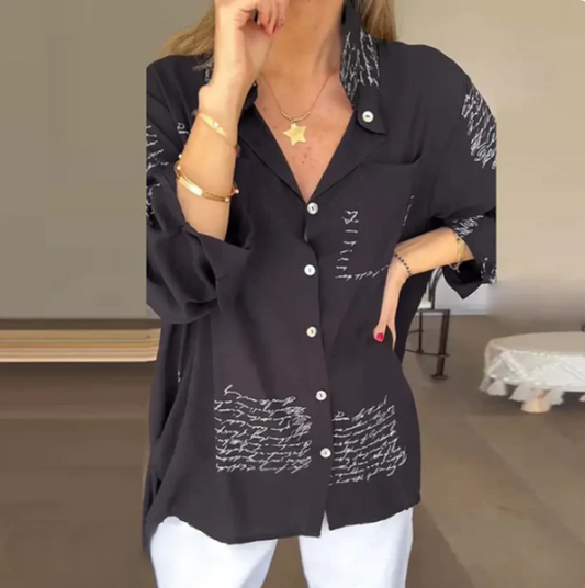 Blouse à boutons élégante et confortable