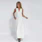 Robe sans manches col V Cripes pour femme | Lyla