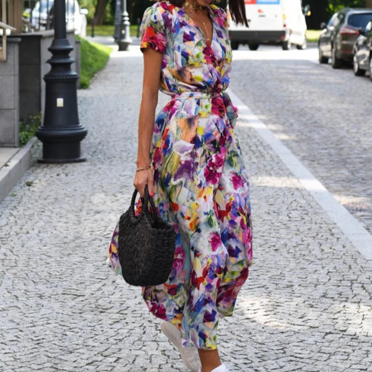 Robe à imprimé floral printemps/été