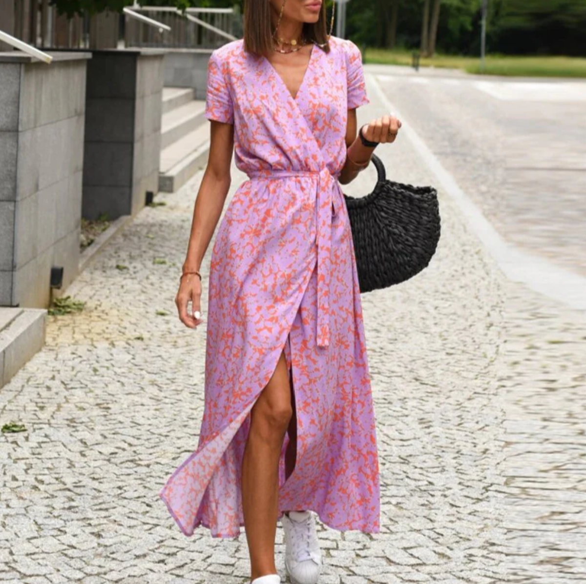 Robe à imprimé floral printemps/été