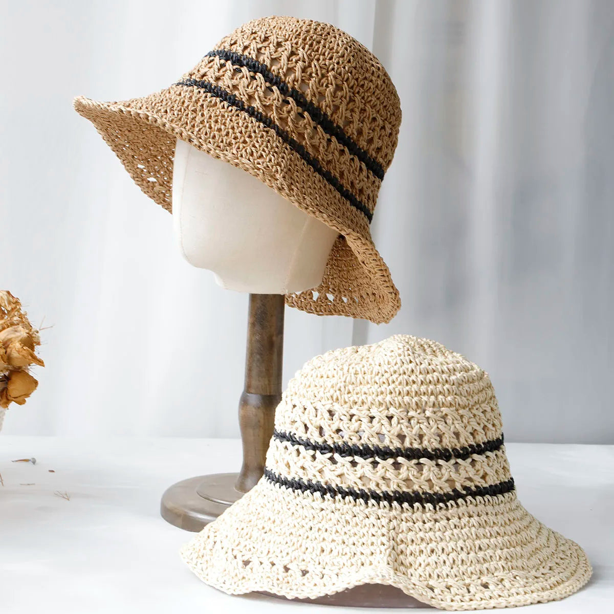 tissée chapeaux d'été parfaits