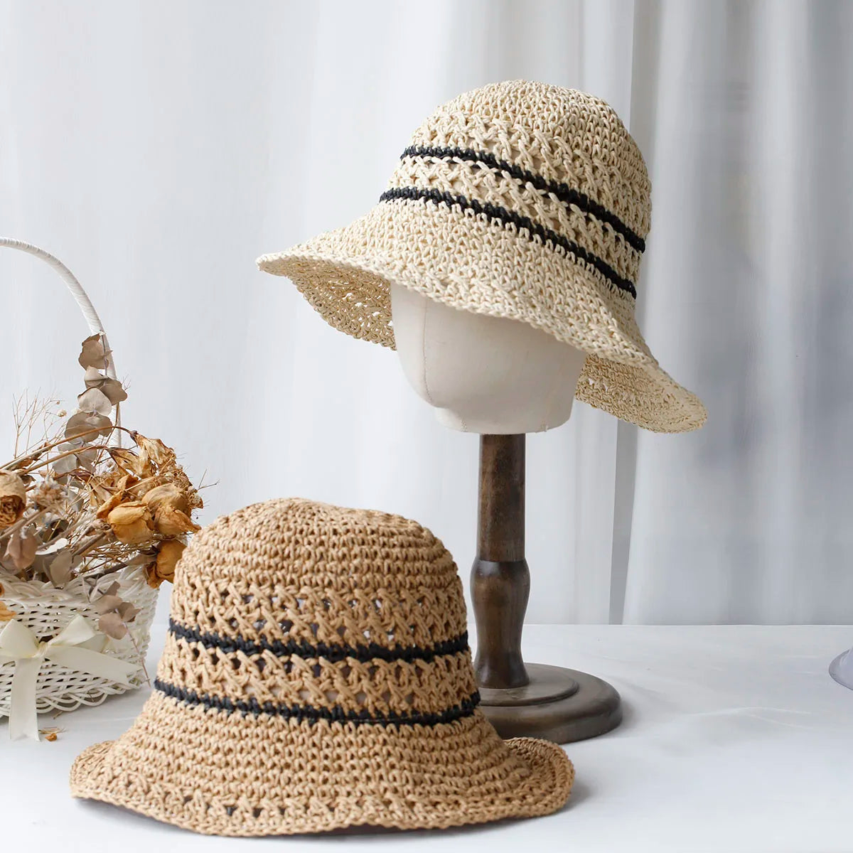 tissée chapeaux d'été parfaits