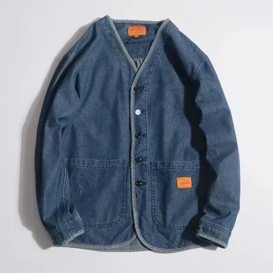 La Veste Classique En Denim Indigo