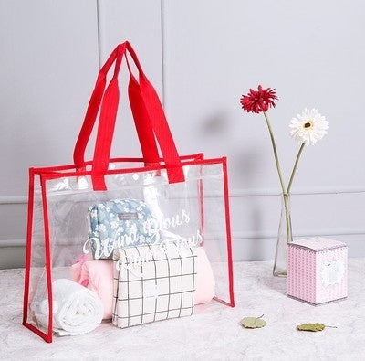 Sac de plage en PVC transparent