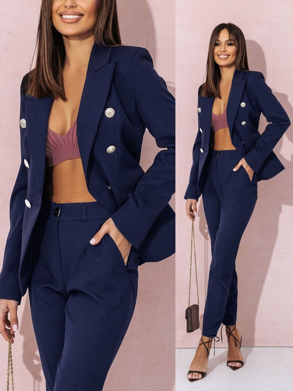 Elégant ensemble blazer-pantalon