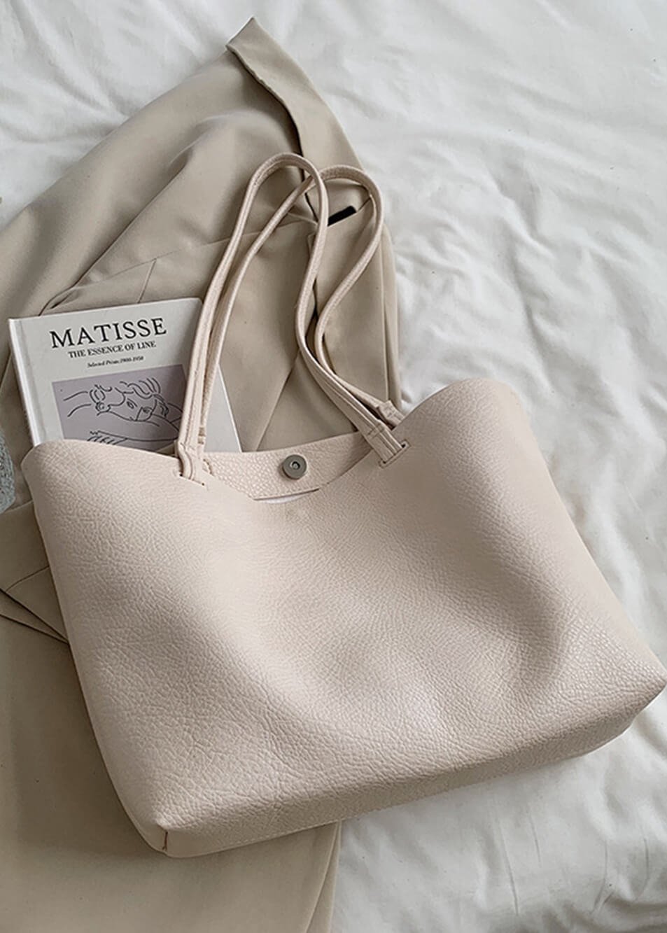 Geräumige Damen-Schultertasche aus weichem Leder