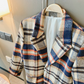 Crêpes | Manteau tartan élégant pour femme