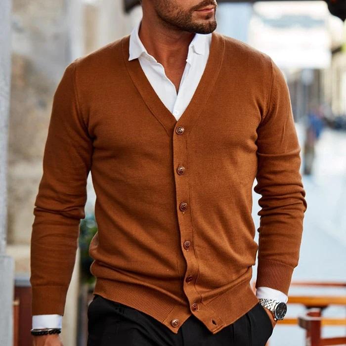 Veste en tricot décontractée pour hommes