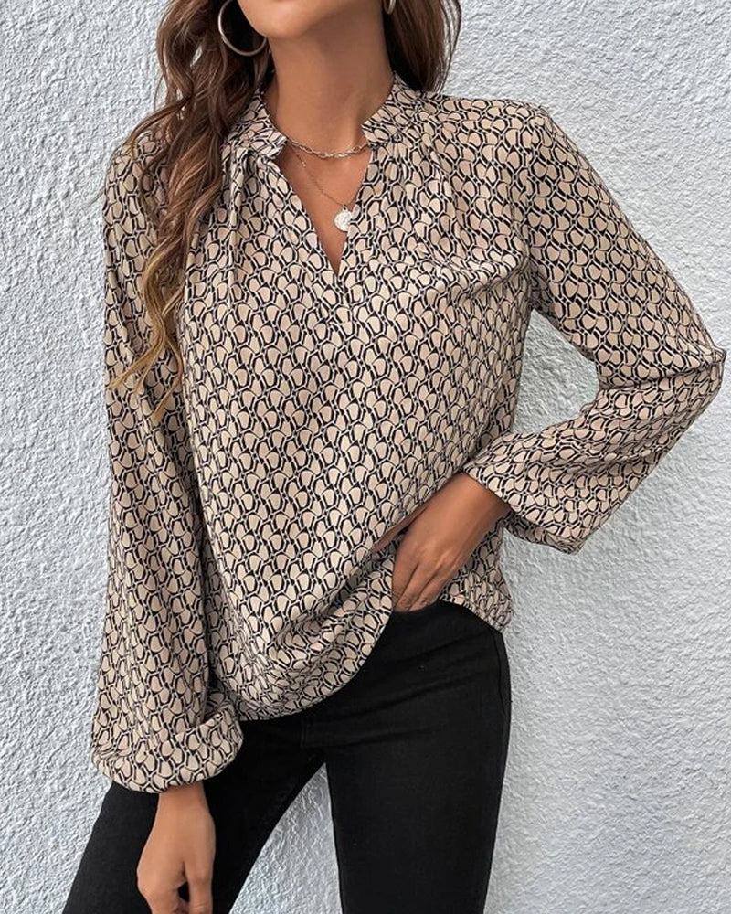 Blouse élégante à imprimés