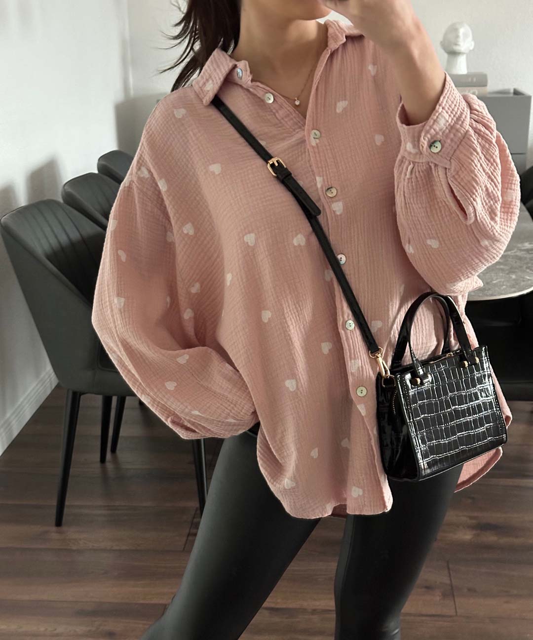 Cripes BLOUSE COEUR TAUPE