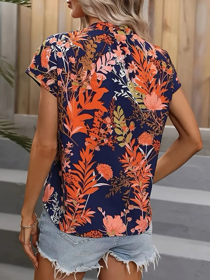 Blouse Cripes à imprimé fleuri | Tacha