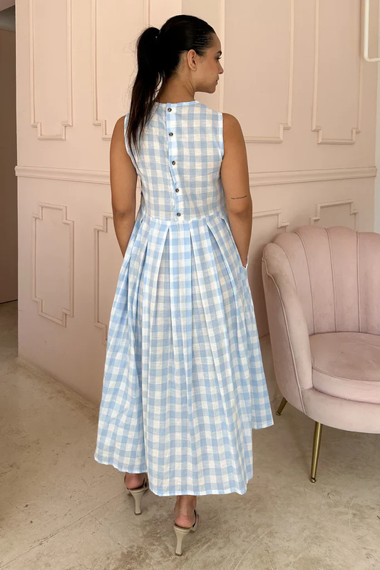 Robe Vichy bleue