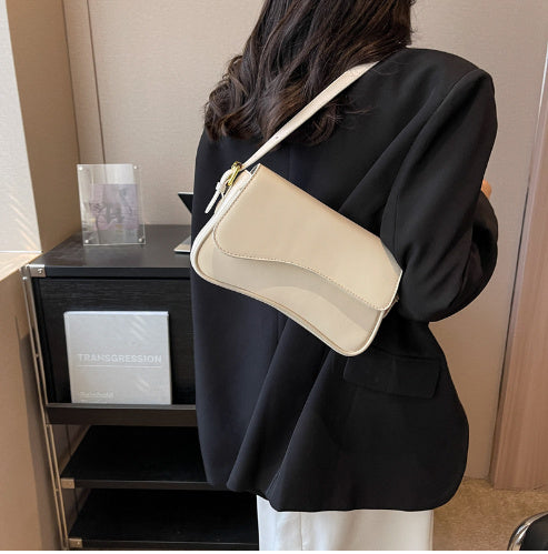 Kompakte Damen Schultertasche