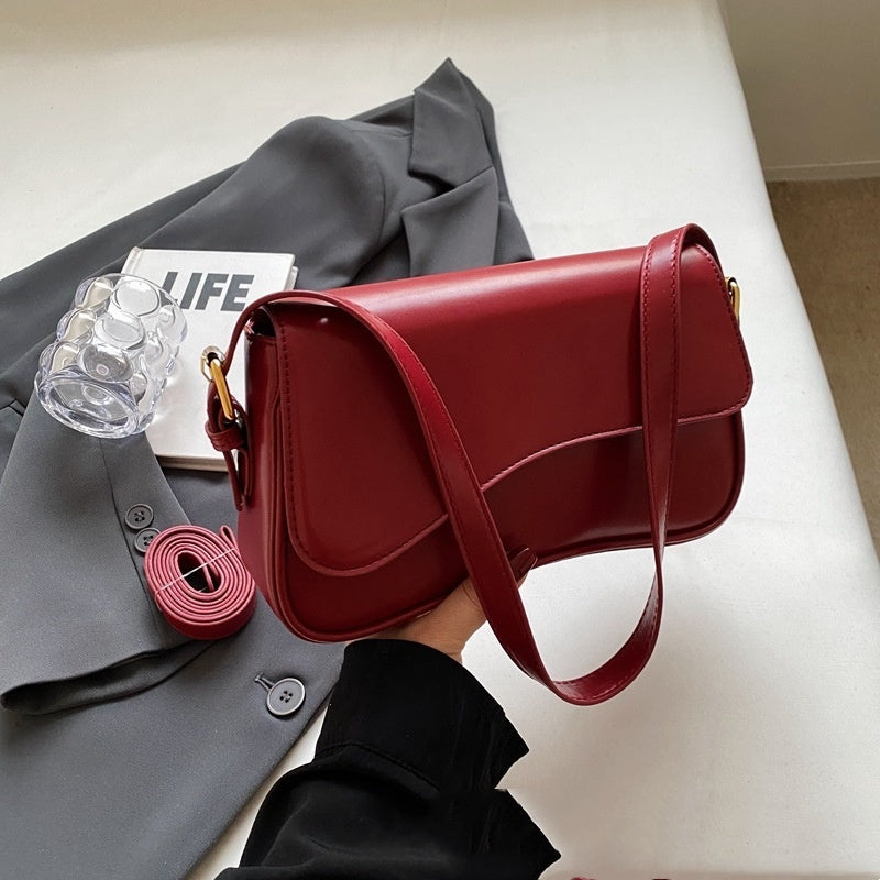 Kompakte Damen Schultertasche