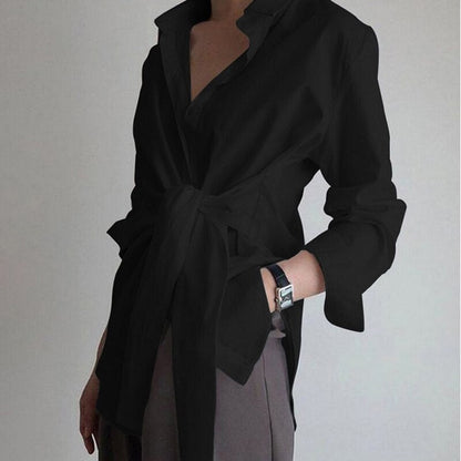 Cripes - Blouse plissée boutonnée sur le devant à manches longues