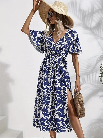 Robe au charme floral