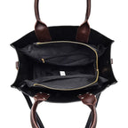 Prägte Vegan Leder Top Handtasche