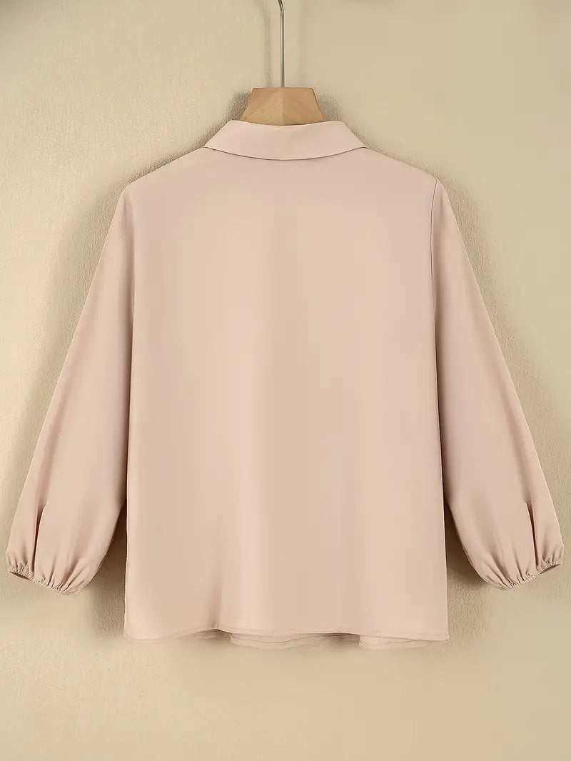 Blouse Cripes à manches longues et fermeture éclair | Greta