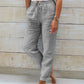 Monika™ | Pantalon élastique en coton et lin