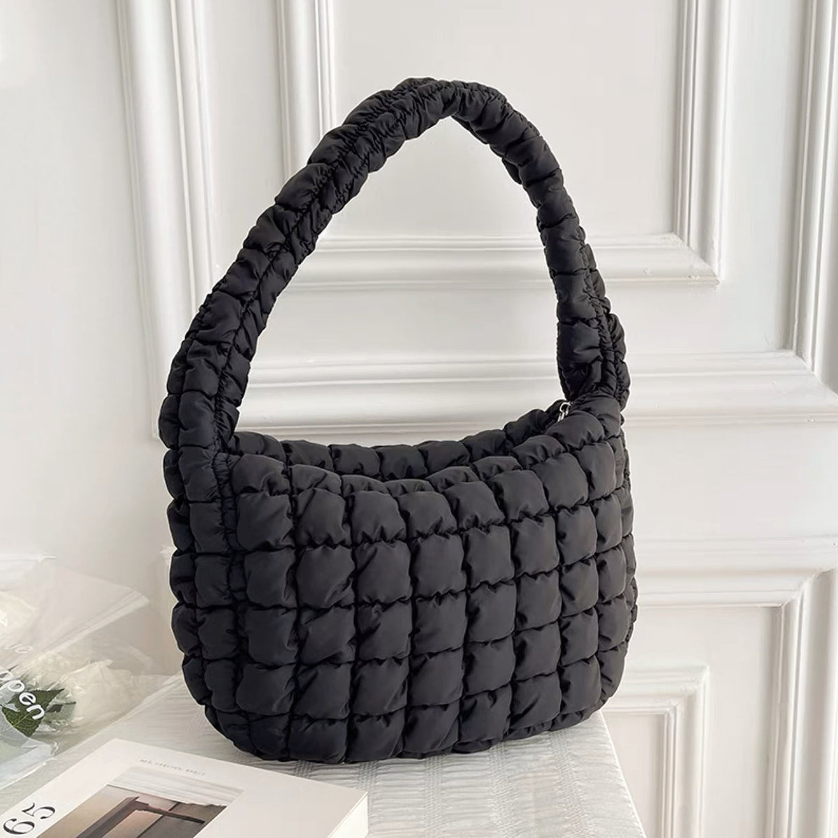 Falten Schultertasche für Frauen