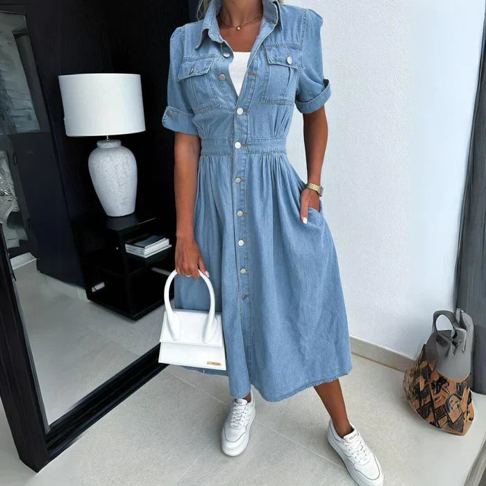 Robe en denim tendance pour femmes