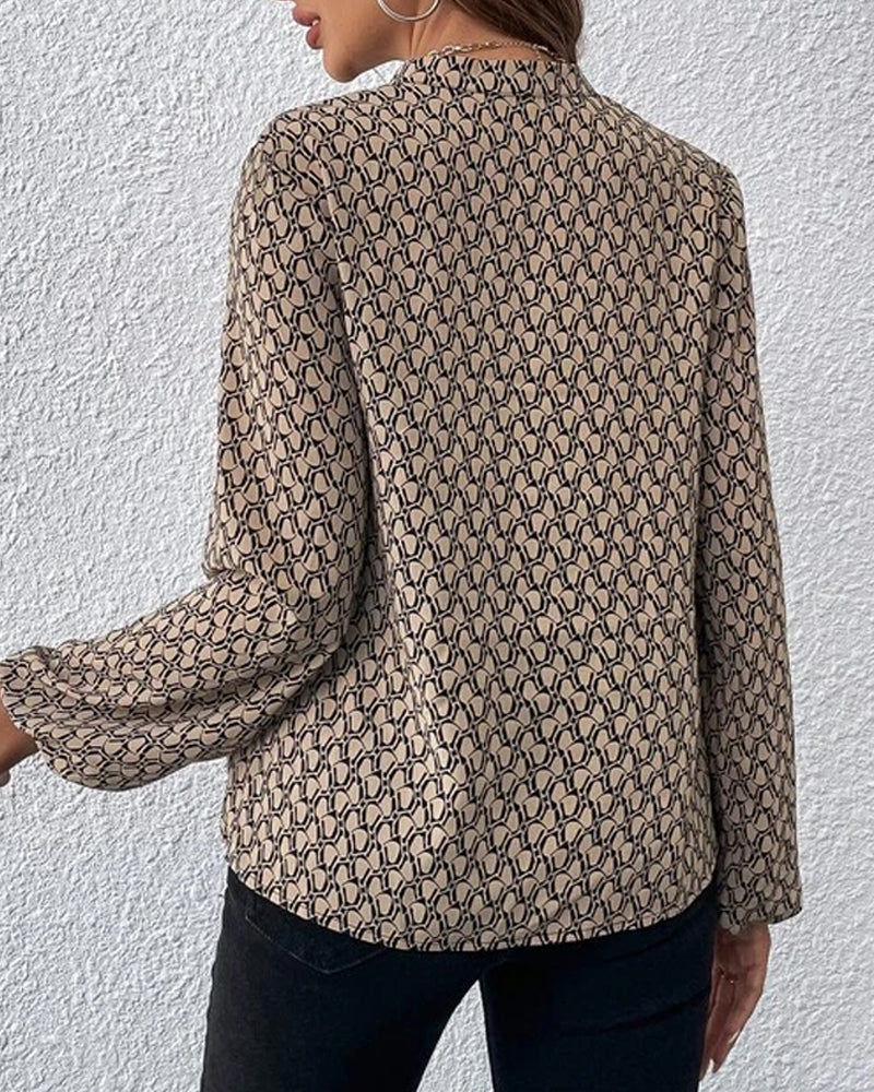 Blouse élégante à imprimés