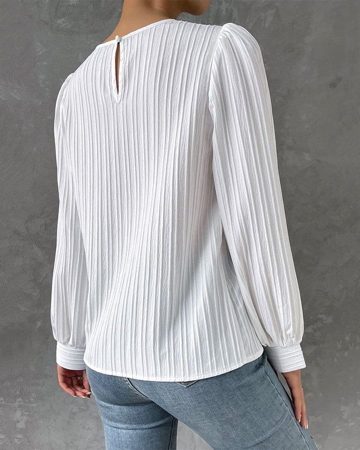 Crêpes | blouse à manches lanternes