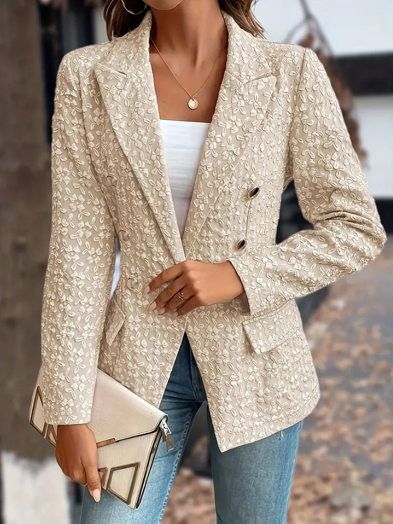 Blazer Cripes à double boutonnage et motif en relief | Vroni