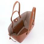 Große strukturierte Leder-Tasche
