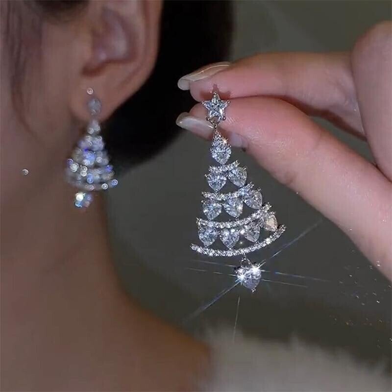 ✨Pré-vente de Noël🎁✨Boucles d'oreilles sapin de Noël