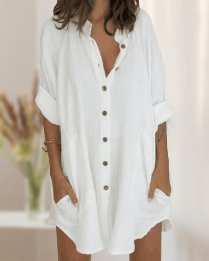 Cripes - Robe chemise blanche élégante