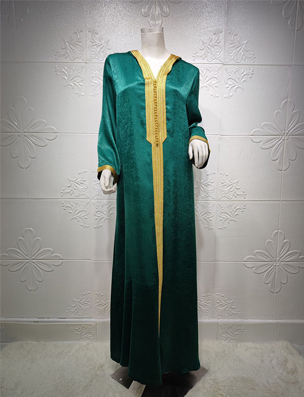 Marocain à Capuche Robe