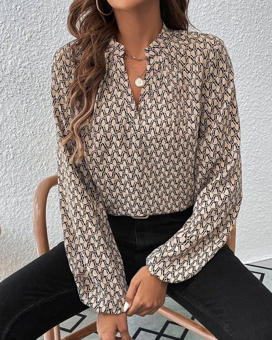 Blouse élégante à imprimés