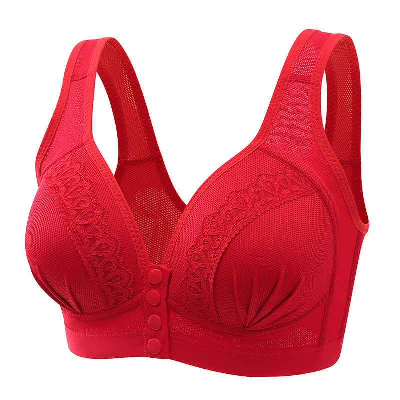 Cripes - 2023 Soutien-gorge en coton respirant et doux pour la peau avec boutons sur le devant