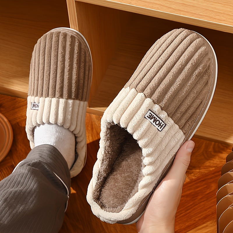 Chaussons d'intérieur en peluche confortables