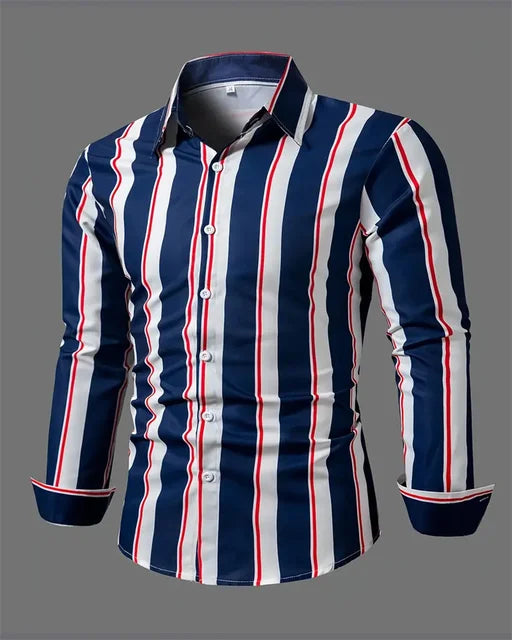 Chemise à rayures pour homme