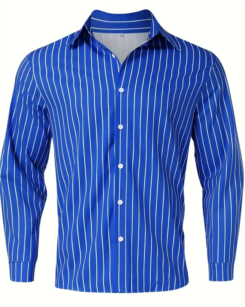 Chemise à rayures pour homme