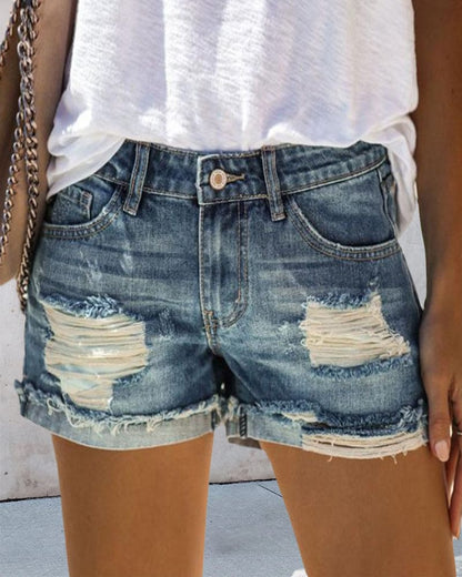 Short Cripes Pantalon En Jean Femme