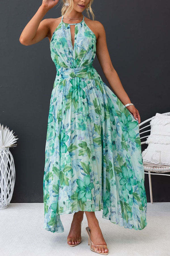 Robe cripes au charme fleuri