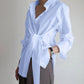 Cripes - Blouse plissée boutonnée sur le devant à manches longues