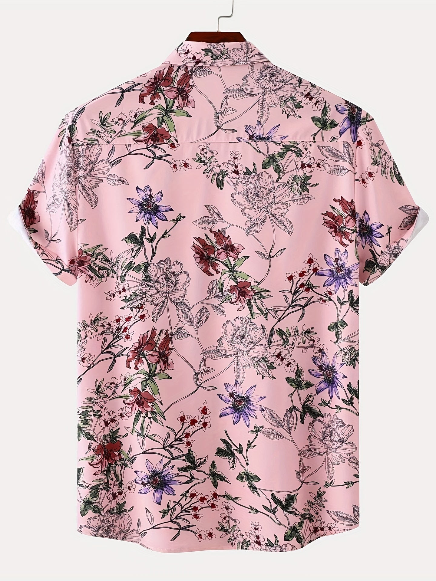 Chemise à fleurs à manches courtes