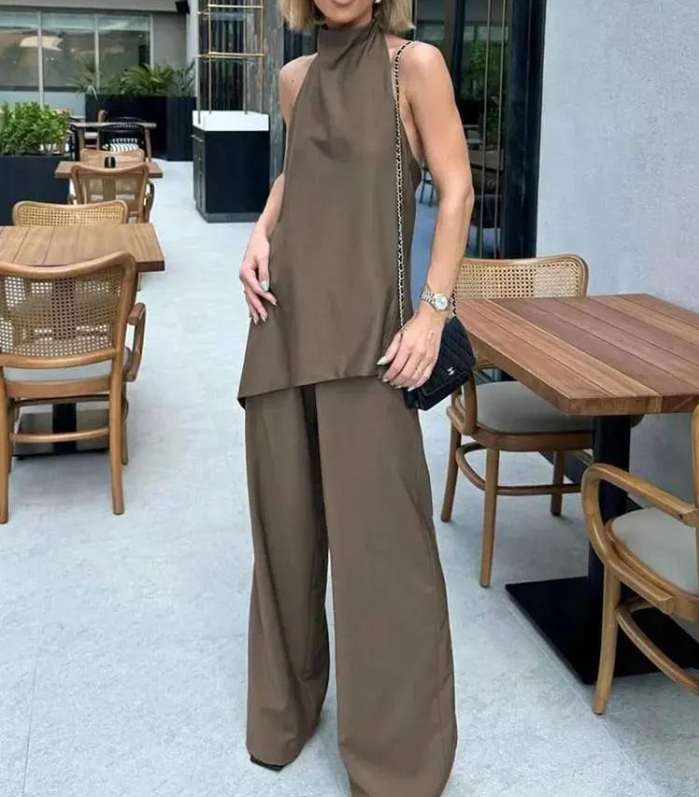 Cripes Chic Halter Top & Pantalon