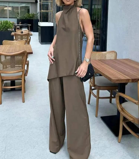 Cripes Chic Halter Top & Pantalon