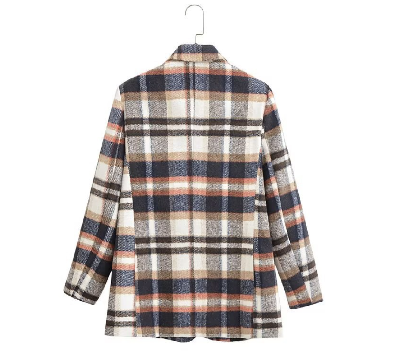 Crêpes | Manteau tartan élégant pour femme