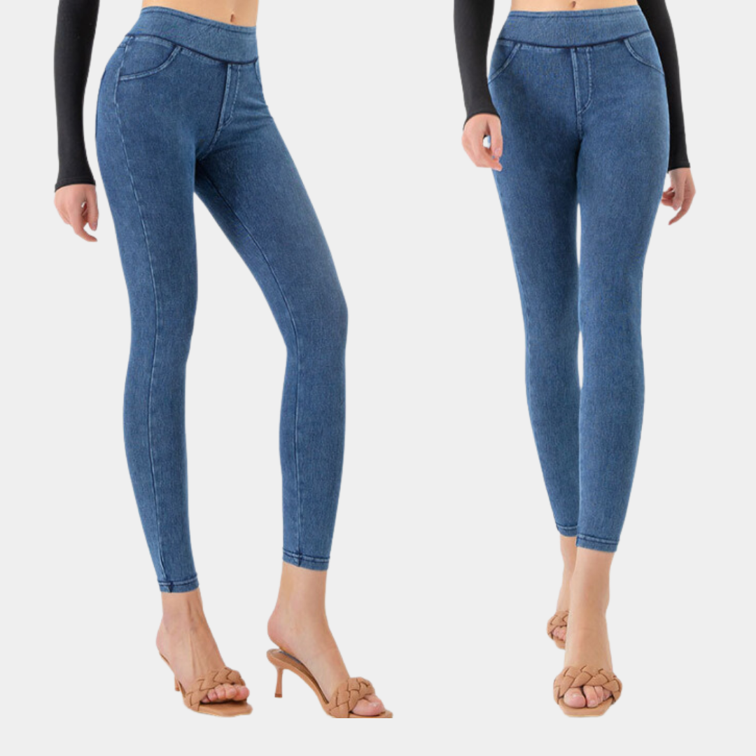 Leggings en denim ajustés pour femmes